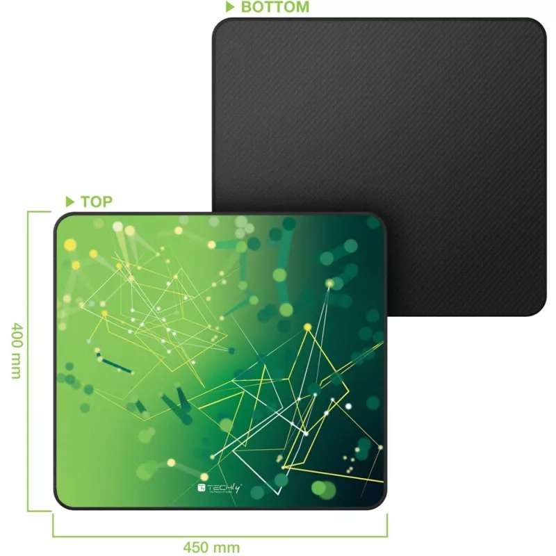 Podkładka pod mysz Techly ICA-MP GLASS1 podkładka pod mysz gamingowa zielona