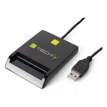 Techly I-CARD CAM-USB2TY2 czytnik kart inteligentnych Wewnątrz USB USB Type-A Czarny