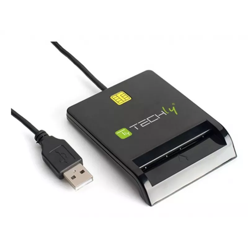 Techly I-CARD CAM-USB2TY2 czytnik kart inteligentnych Wewnątrz USB USB Type-A Czarny