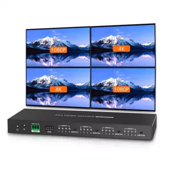 Techly IDATA HDMI-MX44 przełącznik matrycowy AV przełącznik matrycowy AV 4 W