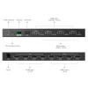 Techly IDATA HDMI-MX44 przełącznik matrycowy AV przełącznik matrycowy AV 4 W