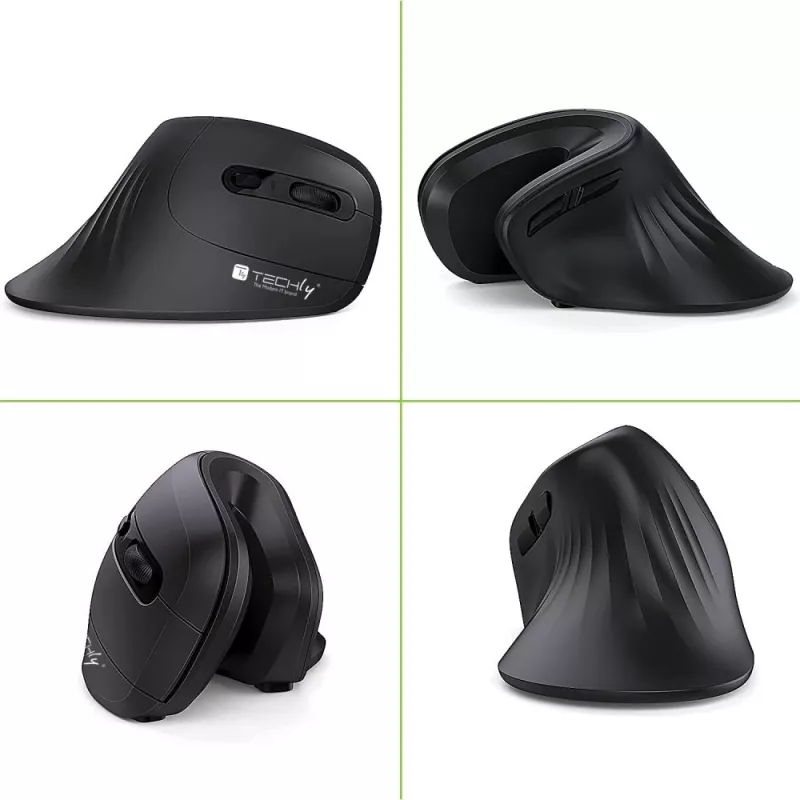 Techly IM 1100-VM-B mysz Medyczna Praworęczna RF Wireless Optyczna 3200 DPI