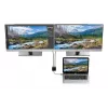 Techly IADAP USBC-HDMI2T4K adapter kabla wideo 0,15 m USB Type-C 2 x HDMI Czarny