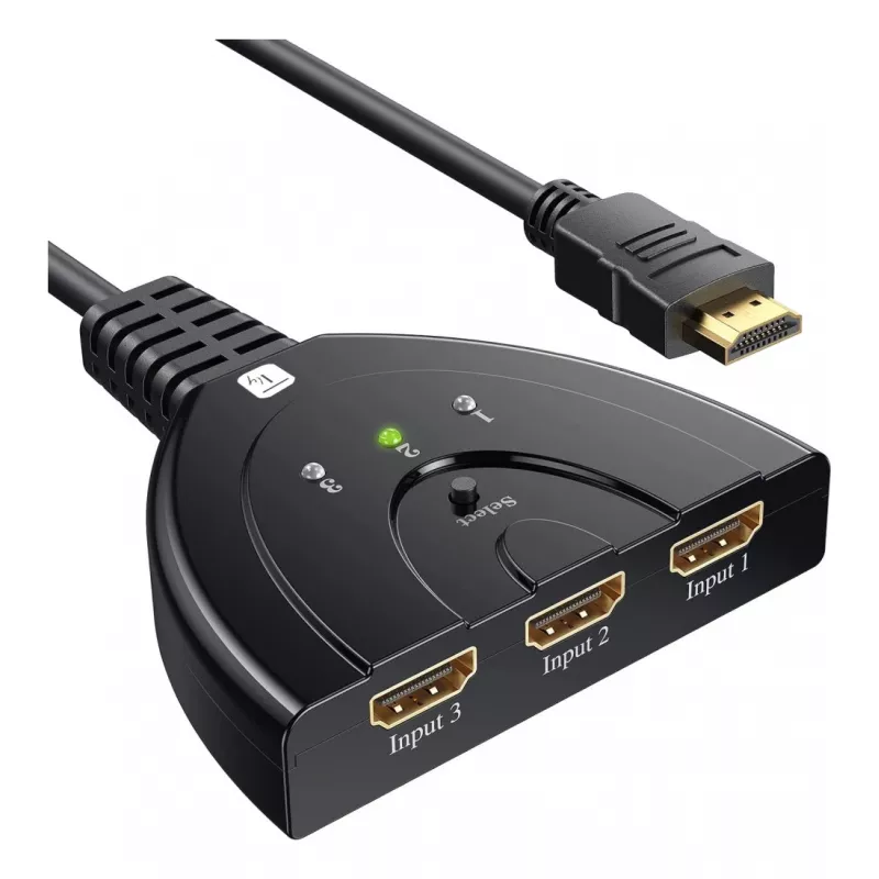 Przełącznik wideo Techly IDATA HDMI-3F8K
