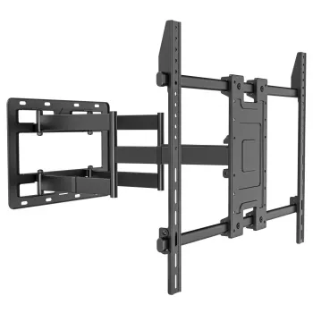 Techly Uchwyt ścienny Full-Motion do telewizora LED LCD 55-100 cali, 300 x 300 mm, 900 x 600 mm, 0 - 7°, 120°, Stal nierdzewna, Czarny