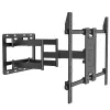 Techly Uchwyt ścienny Full-Motion do telewizora LED LCD 55-100 cali, 300 x 300 mm, 900 x 600 mm, 0 - 7°, 120°, Stal nierdzewna, Czarny