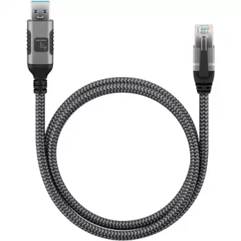 Kabel sieciowy Techly ICOC U3A-RJ45-020 Srebrny, Czarny 2 m Cat6 F/UTP (FTP)