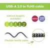 Kabel sieciowy Techly ICOC U3A-RJ45-020 Srebrny, Czarny 2 m Cat6 F/UTP (FTP)