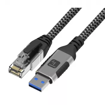 Kabel sieciowy Techly ICOC U3A-RJ45-075 Srebrny, Czarny 7,5 m Kat.6 F/UTP (FTP)