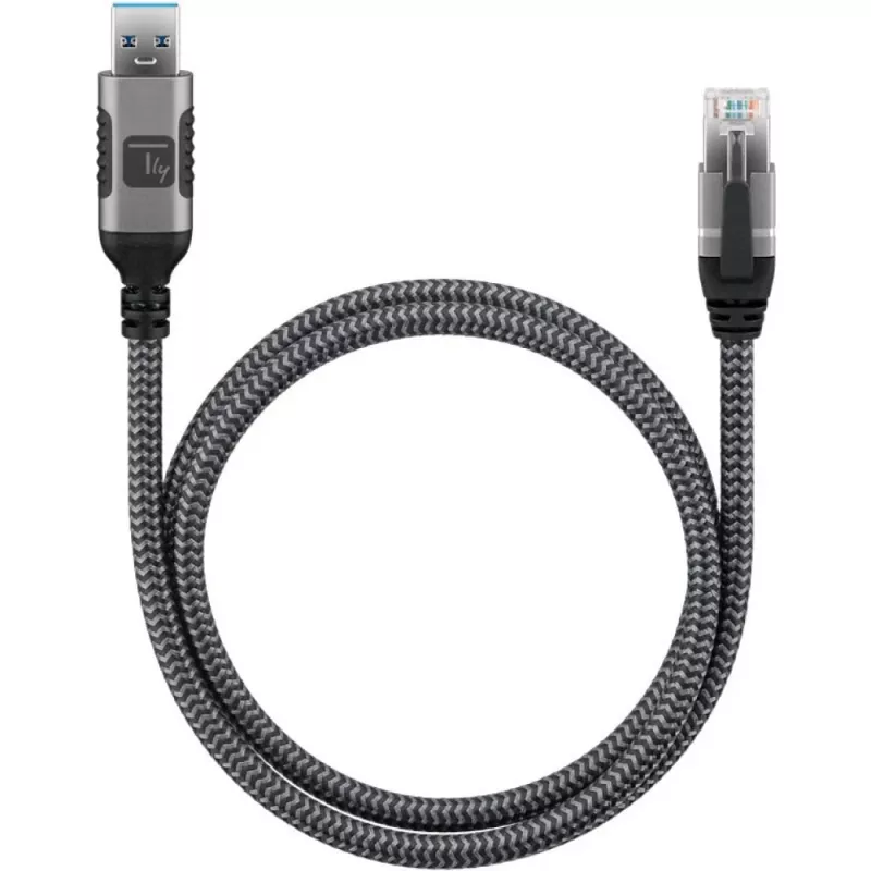 Kabel sieciowy Techly ICOC U3A-RJ45-075 Srebrny, Czarny 7,5 m Kat.6 F/UTP (FTP)