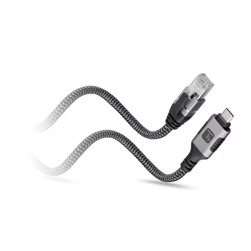 Kabel sieciowy Techly ICOC U3C-RJ45-020 srebrny, czarny 2 m Cat6 F/UTP (FTP)