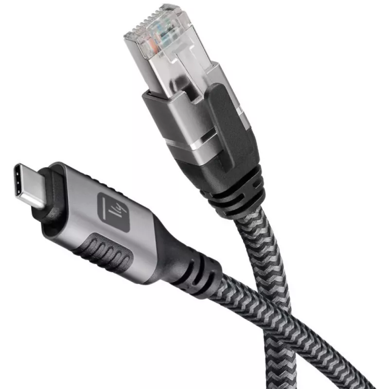 Kabel sieciowy Techly ICOC U3C-RJ45-020 srebrny, czarny 2 m Cat6 F/UTP (FTP)