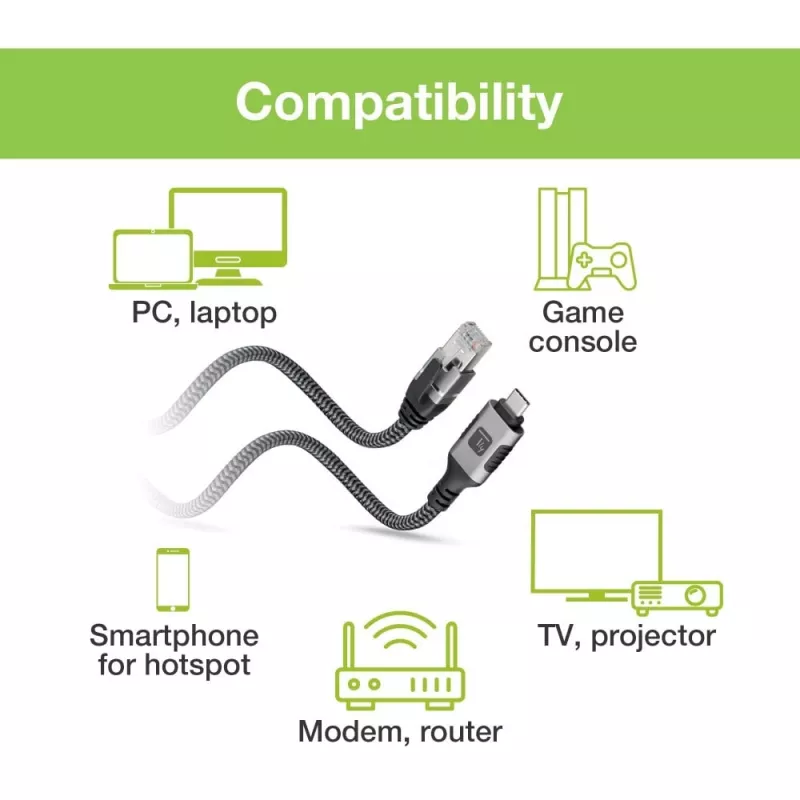 Kabel sieciowy Techly ICOC U3C-RJ45-020 srebrny, czarny 2 m Cat6 F/UTP (FTP)
