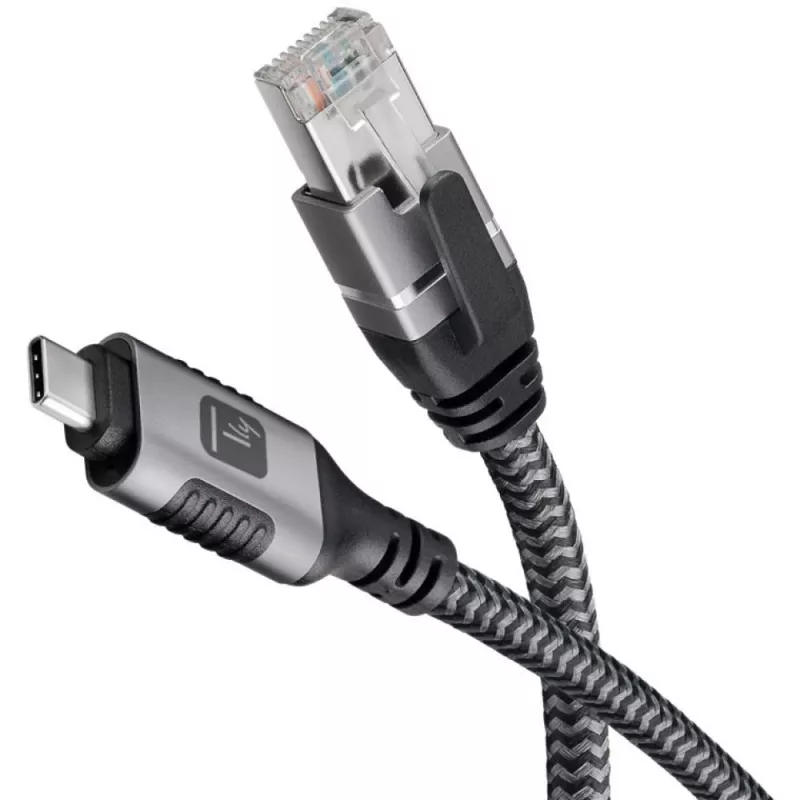 Kabel sieciowy Techly ICOC U3C-RJ45-050 srebrny, czarny 5 m Cat6 F/UTP (FTP)