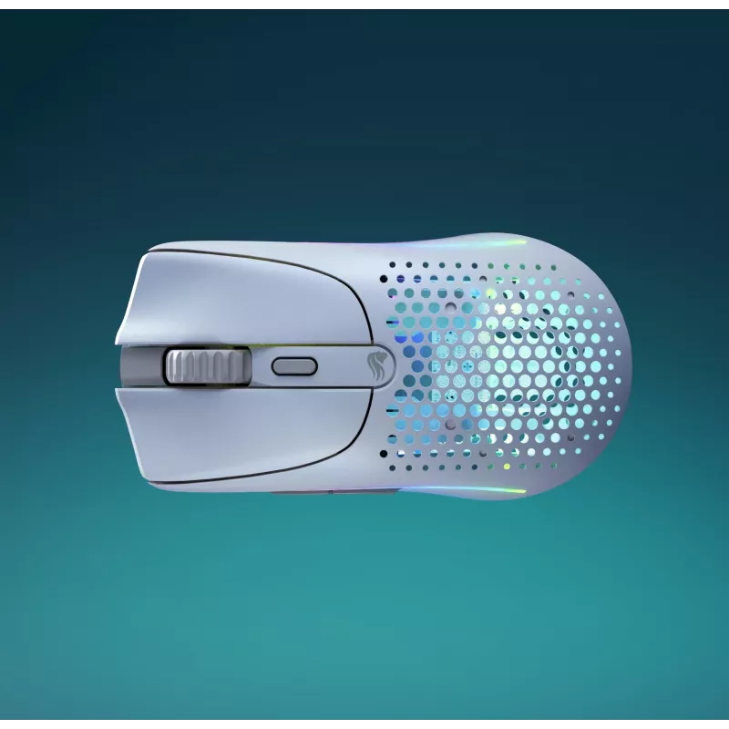 Glorious Gaming Glorious Model O Wireless 2 - Matowa biel, Praworęczna, Laser, RF Wireless + USB Type-C, 26000 DPI, 1 ms, Biały