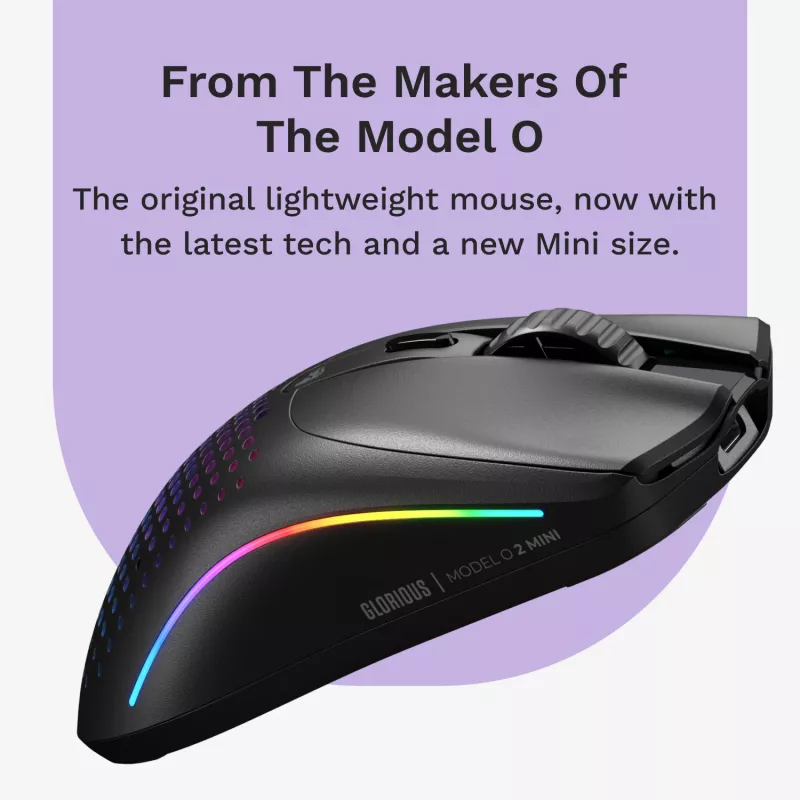 Glorious Gaming Model O 2 Mini Wireless - Czarny matowy