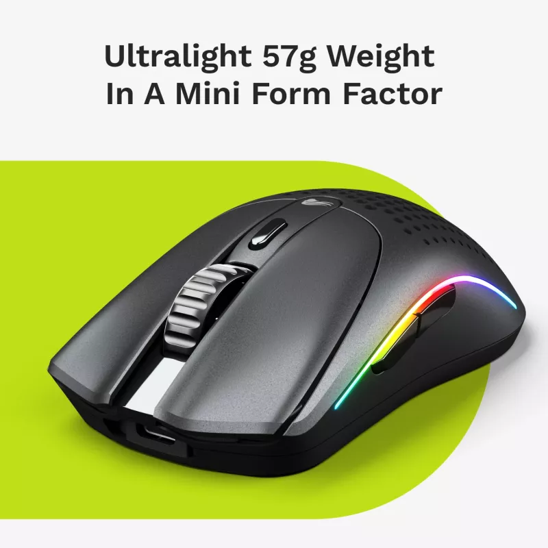 Glorious Gaming Model O 2 Mini Wireless - Czarny matowy