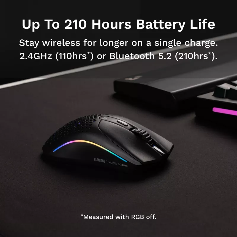 Glorious Gaming Model O 2 Mini Wireless - Czarny matowy