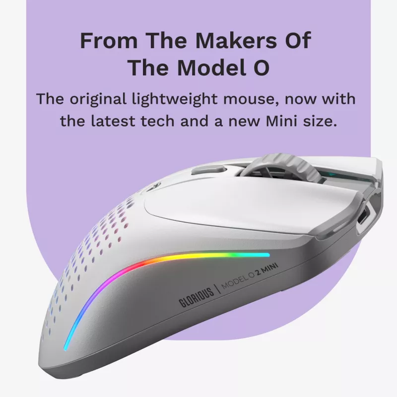 Glorious Gaming Glorious Model O 2 Mini Wireless - Matowy Biały