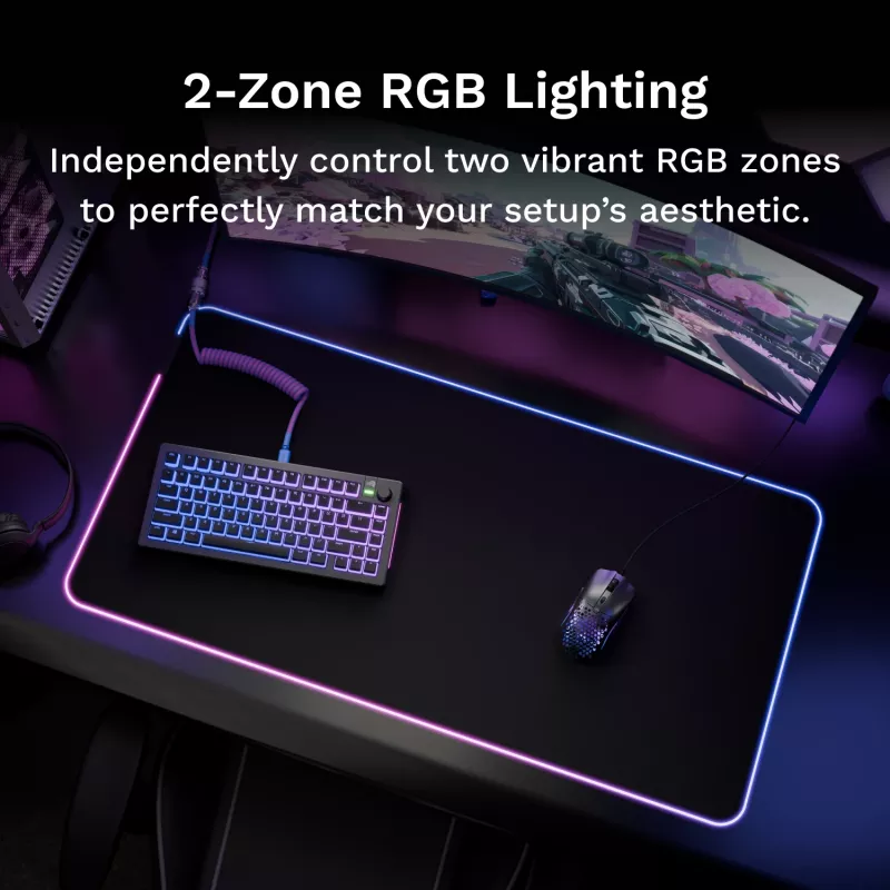 Glorious Gaming GLORIOUS mysz PAD 2 GLED - XL EXTENDED - CZARNY