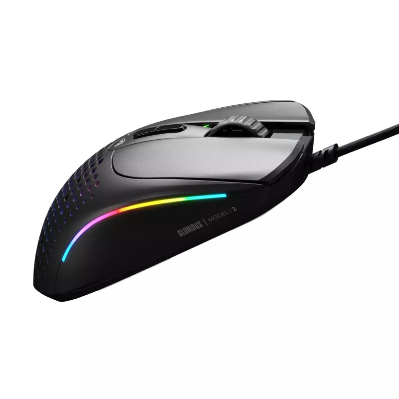 Glorious Gaming Glorious Model IV2 Wired - Czarny, dla osób praworęcznych, Optyczny, USB Typ-A, 26000 DPI, Czarny