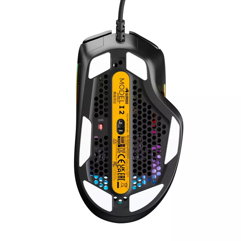 Glorious Gaming Glorious Model IV2 Wired - Czarny, dla osób praworęcznych, Optyczny, USB Typ-A, 26000 DPI, Czarny