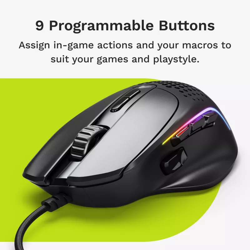 Glorious Gaming Glorious Model IV2 Wired - Czarny, dla osób praworęcznych, Optyczny, USB Typ-A, 26000 DPI, Czarny