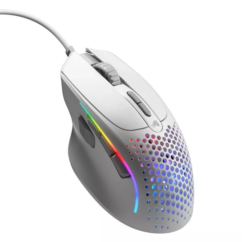 Glorious Gaming Glorious Model IV2 Wired - biała, dla praworęcznych, optyczna, USB Typ-A, 26000 DPI, biały