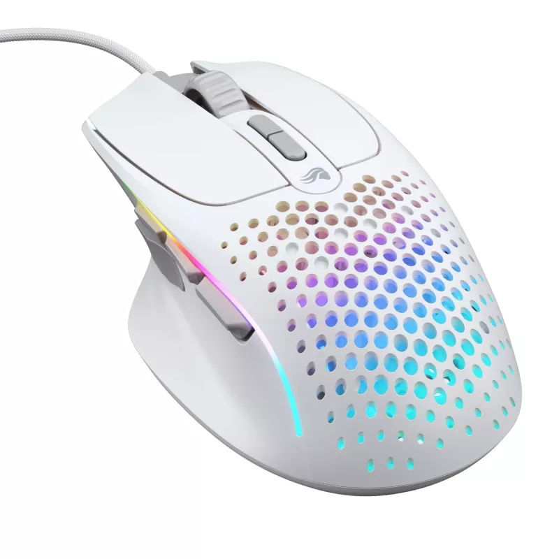 Glorious Gaming Glorious Model IV2 Wired - biała, dla praworęcznych, optyczna, USB Typ-A, 26000 DPI, biały
