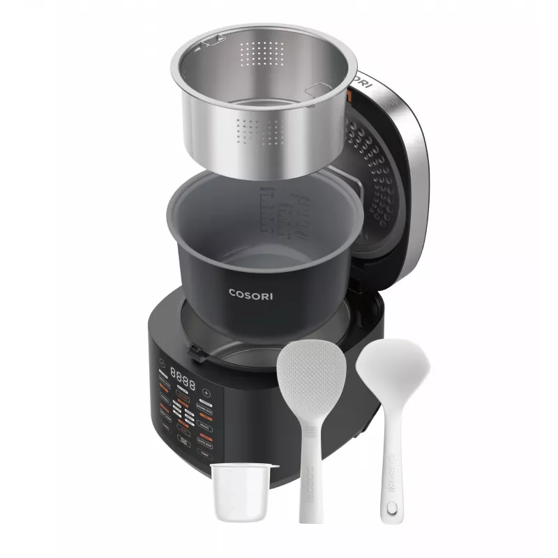 Cosori Multi-Cooker Chef Edition urządzenie do gotowania ryżu 5 L 970 W Czarny, Srebrny