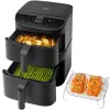 Cosori Turbo Tower Double 10.8 L Wolnostojąca 2630 W Frytkownica powietrzna Czarny