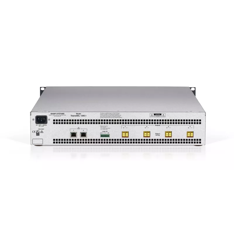 Biamp Tesira XEL 1200.1 4-kanałowy wzmacniacz 1200 W (pojedynczy asymetryczny bank)