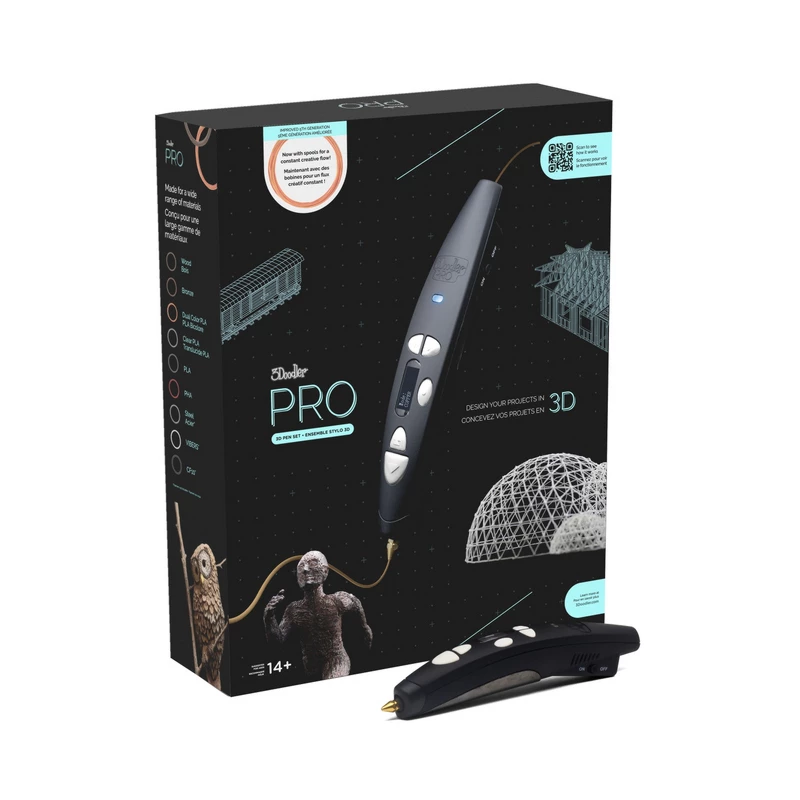 3Doodler \”\“Pro III\”\” Zestaw długopisu 3D Czarny