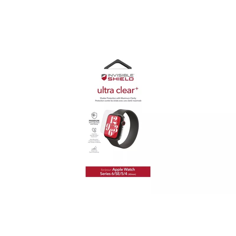 ZAGG InvisibleShield Ultra Clear+ Apple Watch Series 4/5/6/SE 40mm ekran