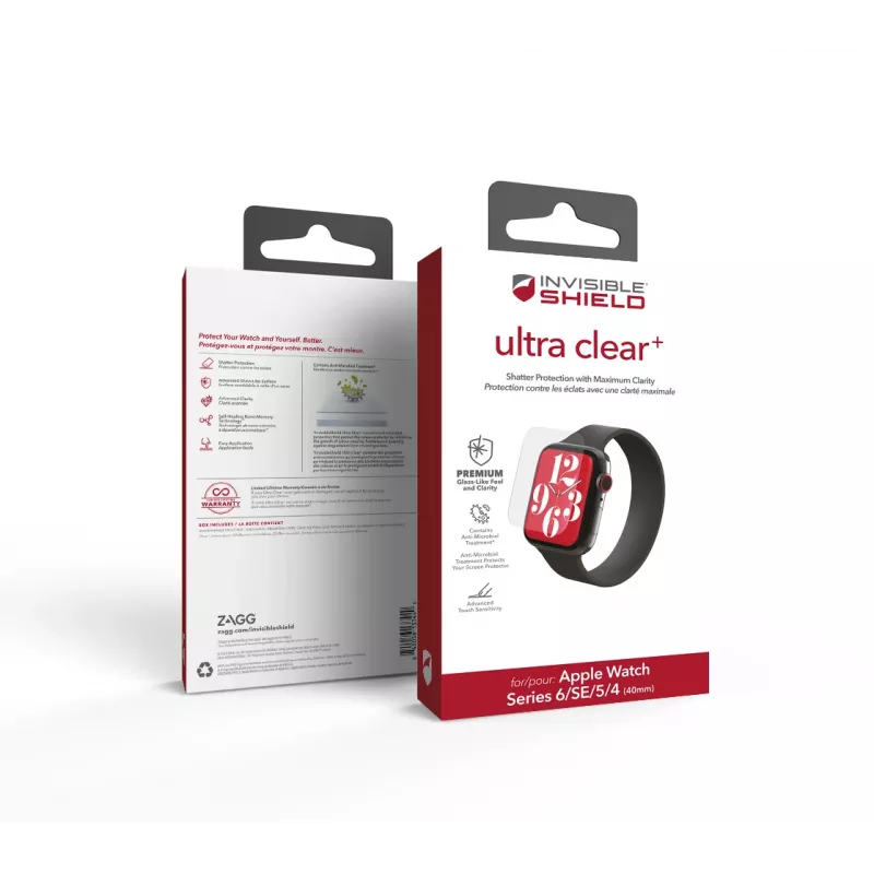 ZAGG InvisibleShield Ultra Clear+ Apple Watch Series 4/5/6/SE 40mm ekran