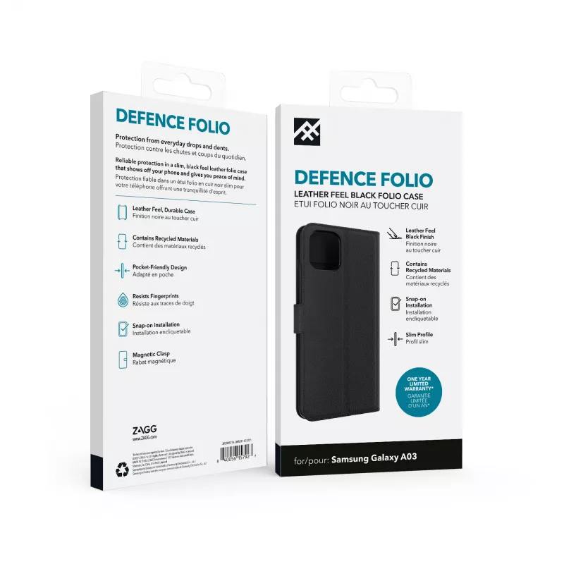 IFROGZ Defence Folio etui na telefon komórkowy 16,5 cm (6,5 cala) czarne