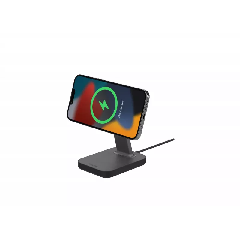 mophie UNV WRLS-snap+ stand-Czarny-ROC-EU, do pomieszczeń, zasilanie AC, ładowanie bezprzewodowe, czarny