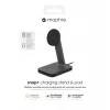 mophie UNV WRLS-snap+ stand & pad-Czarny-ROC-EU, Wewnętrzna, Zasilanie sieciowe, Ładowanie bezprzewodowe, Czarny