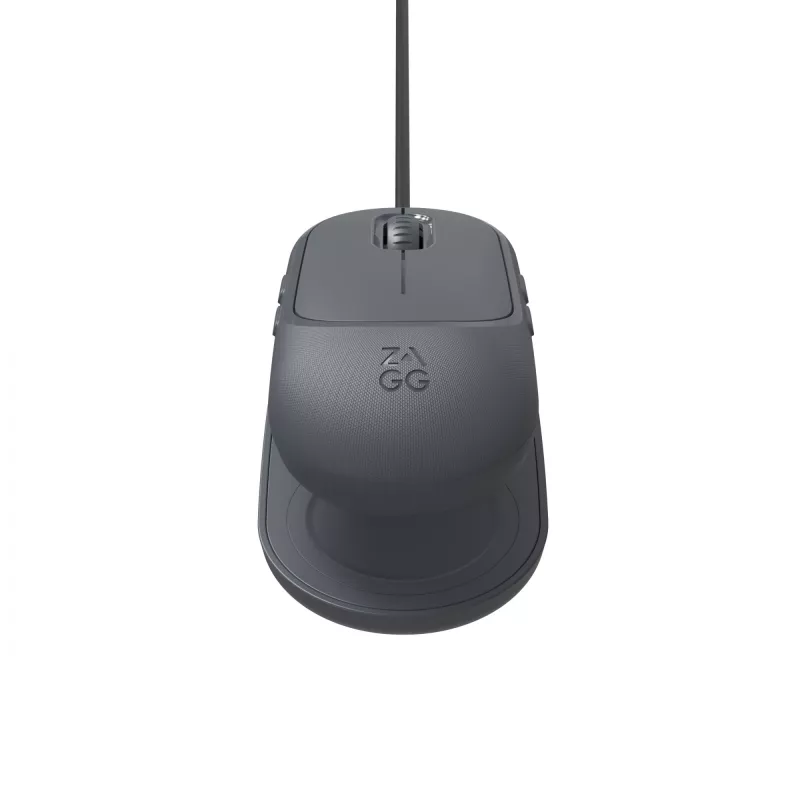 ZAGG Accessories-Promysz- Bezprzewodowa mysz i bezprzewodowa podkładka ładująca-Węgiel drzewny