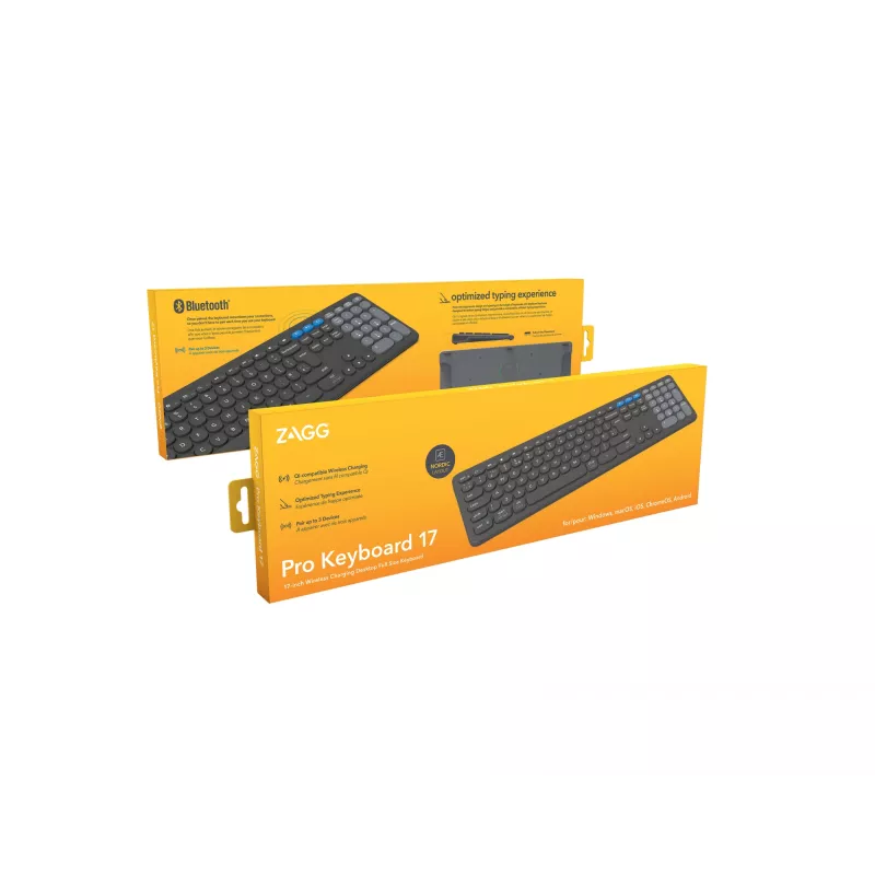 Klawiatura ZAGG Pro 17 uniwersalna Bluetooth QWERTY nordycka czarna