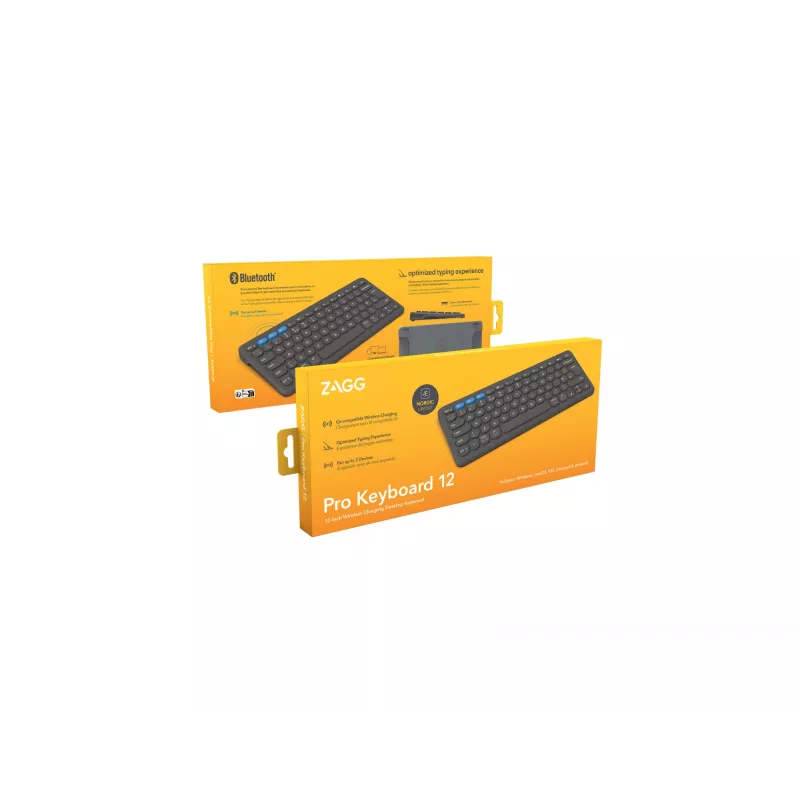 Klawiatura ZAGG Pro 12 uniwersalna Bluetooth QWERTY Nordic czarna