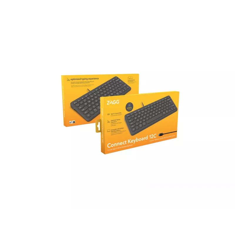 ZAGG Connect 12C klawiatura Universal USB QWERTY Nordic Czarny