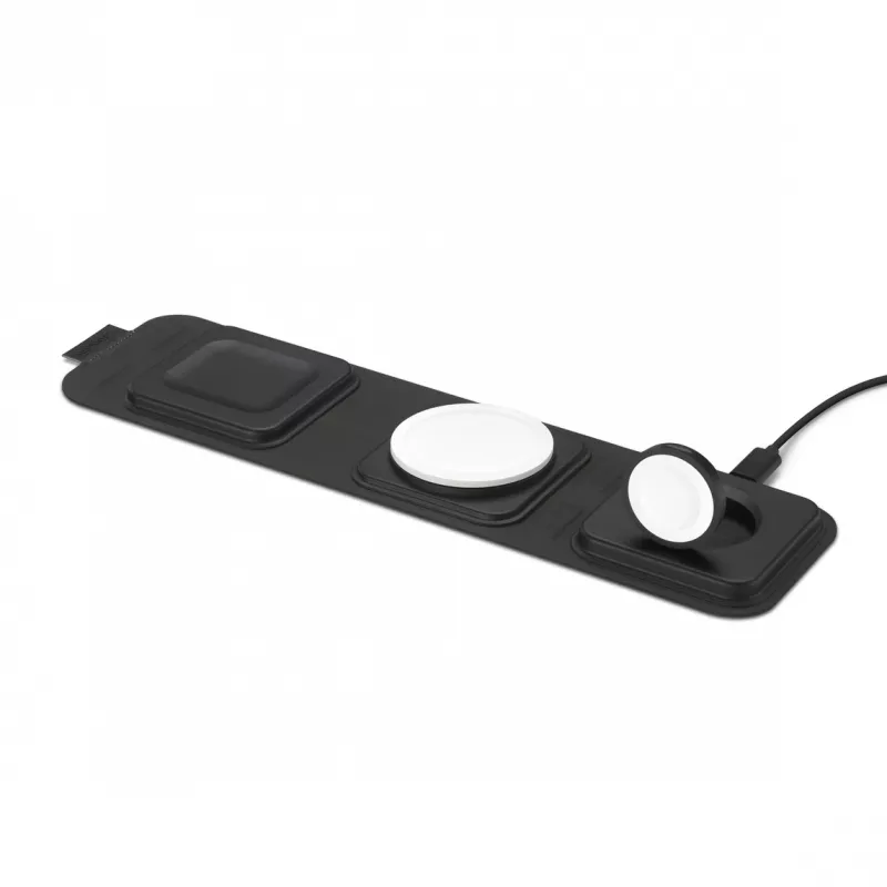 mophie 3-w-1 podróżna ładowarka z MagSafe (2023), Do użytku wewnętrznego, USB, Ładowanie bezprzewodowe, Czarny