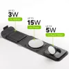 mophie 3-w-1 podróżna ładowarka z MagSafe (2023), Do użytku wewnętrznego, USB, Ładowanie bezprzewodowe, Czarny