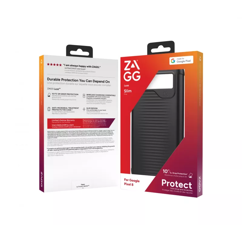 ZAGG Luxe etui na telefon komórkowy 15,8 cm (6,2 cala) Cover Czarny