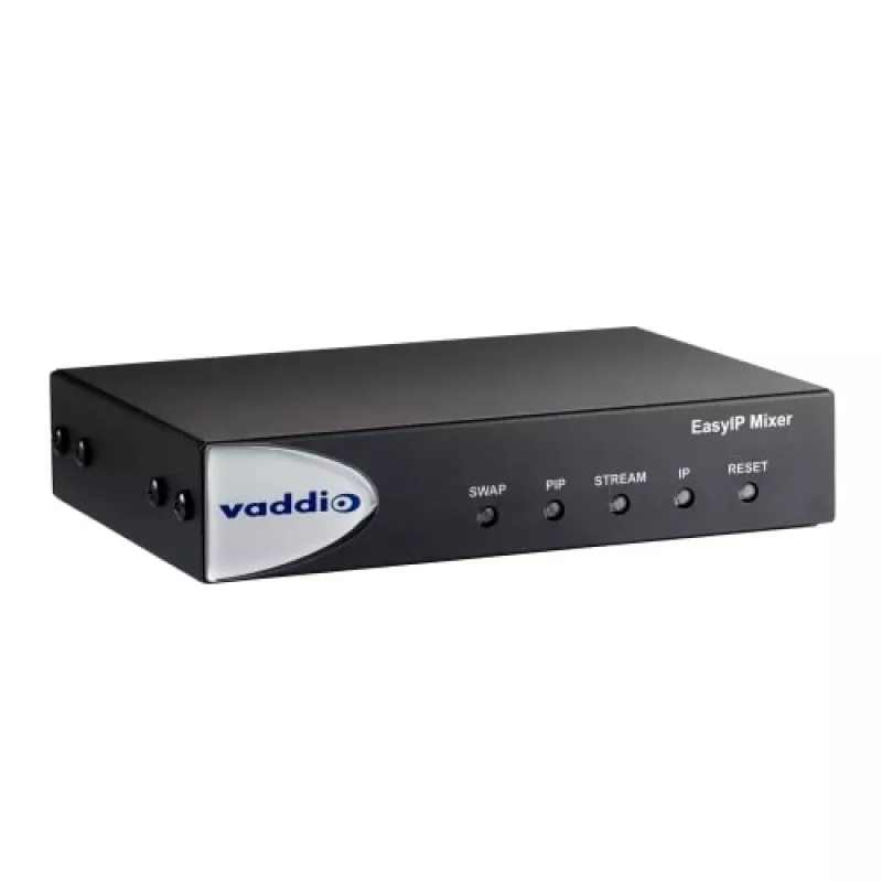 Vaddio EasyIP Mixer, 1920 x 1080 pikseli, 60 kl./s, 20 - 20000 Hz, 0.02%, Czarny, CE, FCC, TAA