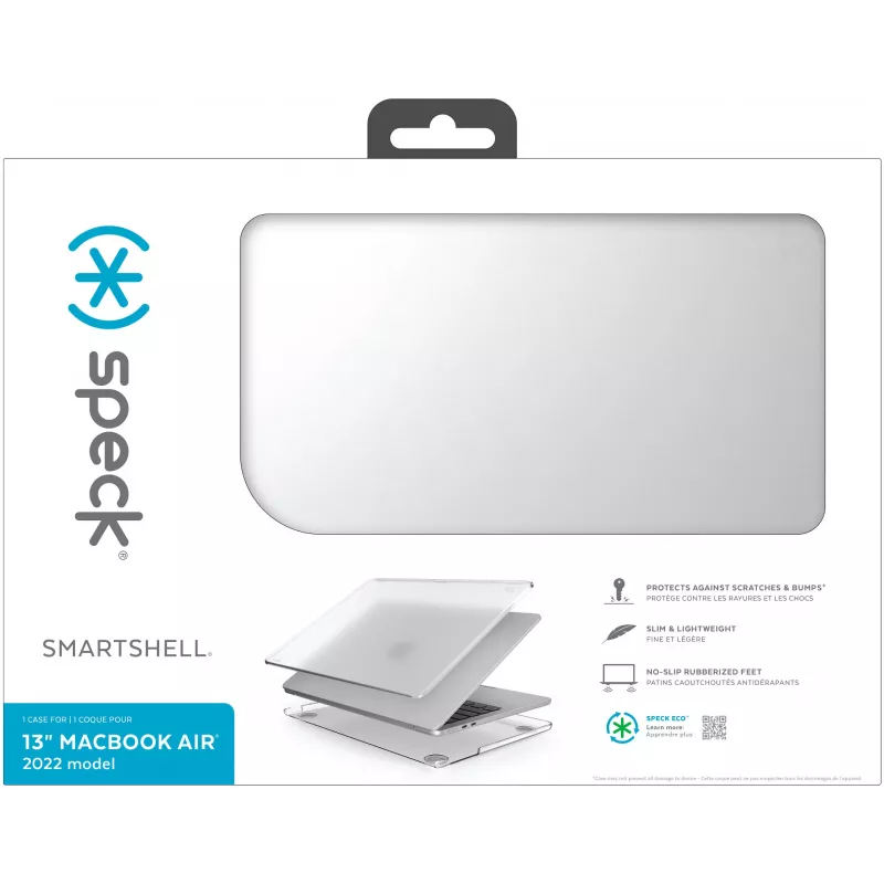 Speck Smartshell Macbook Air 13 M2 (2022) Clear, etui typu hardshell, 33 cm (13 cali)