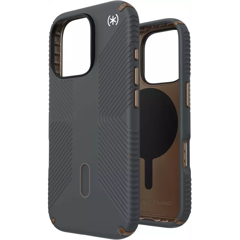 Speck Presidio2 Grip + ClickLock Apple iPhone 16 Pro Szarość węglowa - z Microban