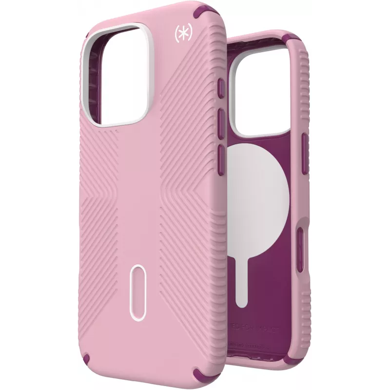 Speck Presidio2 Grip + ClickLock Apple iPhone 16 Pro Wednesday Pink - z Microban
