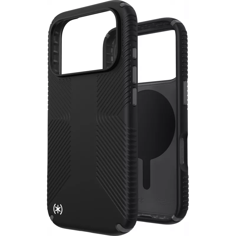 Speck Presidio2 Grip + MS Apple iPhone 17 Pro Czarny - with Microban